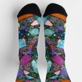 Sehr abstrakte Formen Art 11 Socken (Oben)