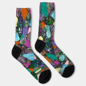 Sehr abstrakte Formen Art 11 Socken (Rechts)