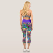 Sehr abstrakte Formen Art 1 Capri Leggings (Rückseite)