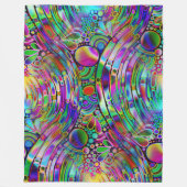 Sehr abstrakte Formen Art 1 Fleecedecke (Vorderseite)