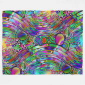 Sehr abstrakte Formen Art 1 Fleecedecke (Vorderseite (Horizontal))