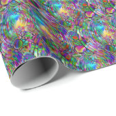 Sehr abstrakte Formen Art 1 Geschenkpapier (Rolleneckpunkt)