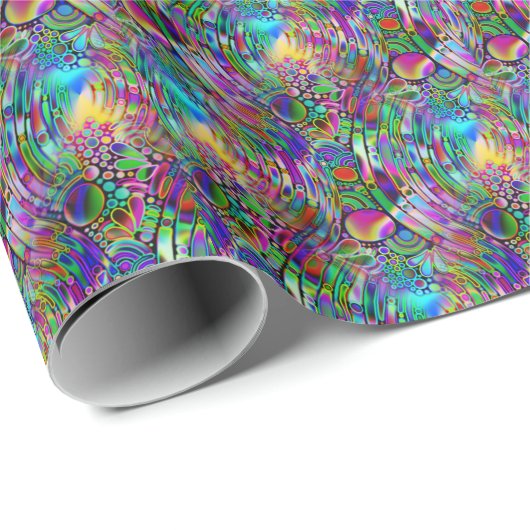 Sehr abstrakte Formen Art 1 Geschenkpapier (Rolleneckpunkt)