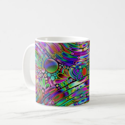 Sehr abstrakte Formen Art 1 Kaffeetasse (Vorderseite Links)
