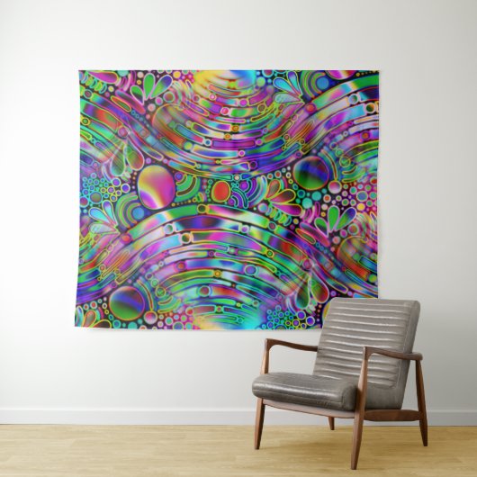 Sehr abstrakte Formen Art 1 Wandteppich (Beispiel (Horizontal))