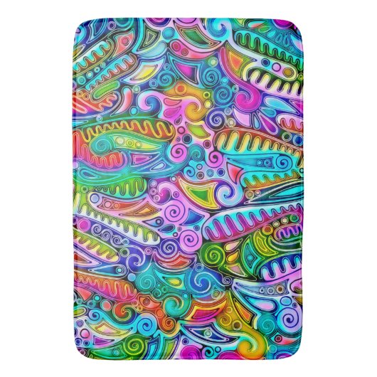 Sehr abstrakte Formen Art 9 Badematte (Vorderseite Vertikal)