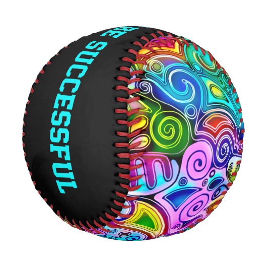 Sehr abstrakte Formen Art 9 Baseball (Schrägansicht)