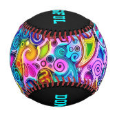 Sehr abstrakte Formen Art 9 Baseball (Vorderseite)