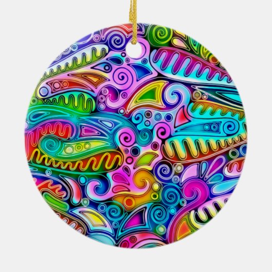 Sehr abstrakte Formen Art 9 Keramik Ornament (Hinten)