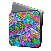 Sehr abstrakte Formen Art 9 Laptopschutzhülle (Vorderseite Links)
