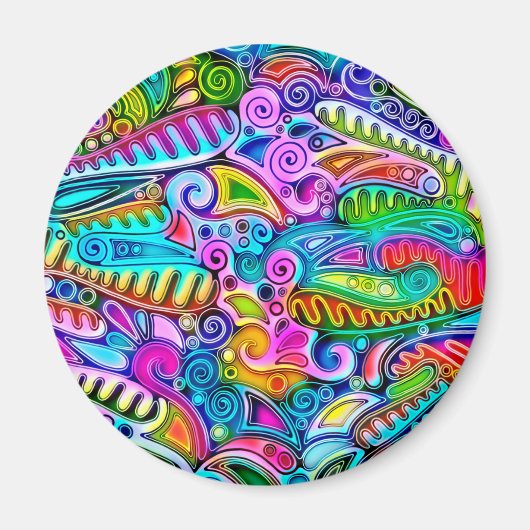 Sehr abstrakte Formen Art 9 Magnet (Vorne)