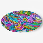 Sehr abstrakte Formen Art 9 Pappteller (Schrägansicht)
