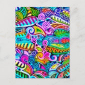 Sehr abstrakte Formen Art 9 Postkarte (Vorderseite)