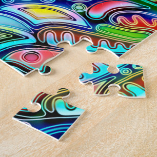 Sehr abstrakte Formen Art 9 Puzzle