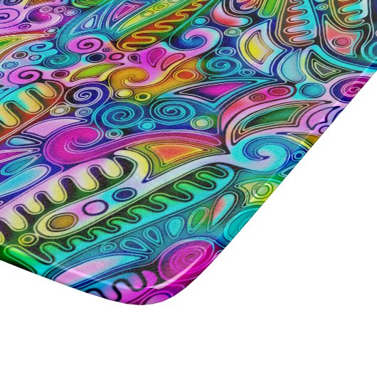 Sehr abstrakte Formen Art 9 Schneidebrett (Ecke)