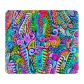 Sehr abstrakte Formen Art 9 Schneidebrett (Vorderseite)