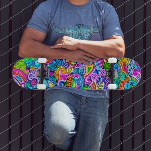 Sehr abstrakte Formen Art 9 Skateboard (Außenbereich 3)