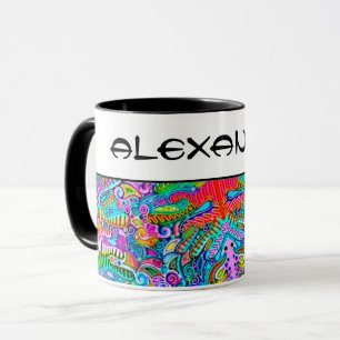 Sehr abstrakte Formen Art 9 Tasse