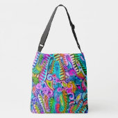 Sehr abstrakte Formen Art 9 Tragetaschen Mit Langen Trägern (Rückseite)