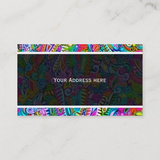 Sehr abstrakte Formen Art 9 Visitenkarte (Rückseite)