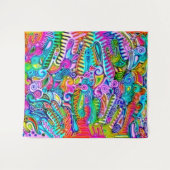 Sehr abstrakte Formen Art 9 Wandteppich (Vorderseite (Horizontal))