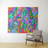 Sehr abstrakte Formen Art 9 Wandteppich (Beispiel (Horizontal))