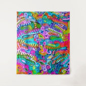 Sehr abstrakte Formen Art 9 Wandteppich (Vorderseite)