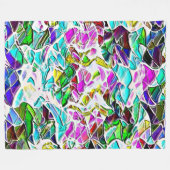 Sehr abstrakte Formen, die in Milcheintopf schwimm Fleecedecke (Vorderseite (Horizontal))