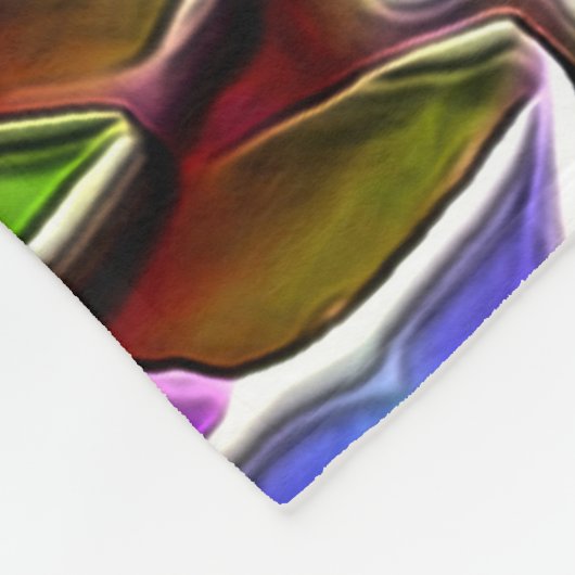 Sehr abstrakte Formen, die in Milcheintopf schwimm Fleecedecke (Ecke)