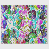 Sehr abstrakte Formen, die in Milcheintopf schwimm Geschenkpapier (Flach)