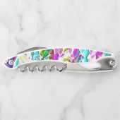 Sehr abstrakte Formen, die in Milcheintopf schwimm Kellnermesser (Rückseite)