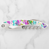 Sehr abstrakte Formen, die in Milcheintopf schwimm Kellnermesser (Vorderseite)