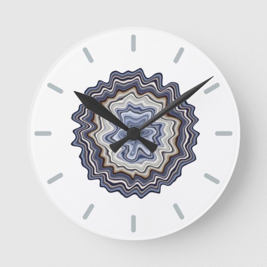 Sehr Abstraktes Muster Runde Wanduhr (Vorderseite)