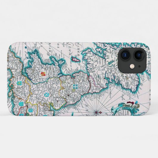 Sehr alte antike Karte von Britannien Case-Mate iPhone Hülle (Rückseite (Horizontal))