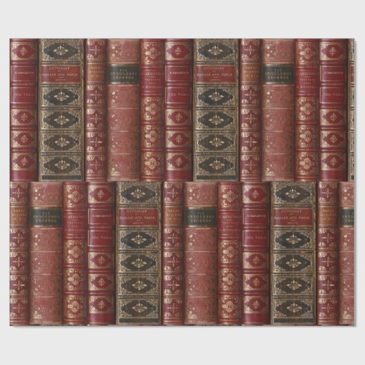 Sehr alte Buchstäbchen Geschenkpapier (Flach)