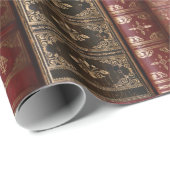 Sehr alte Buchstäbchen Geschenkpapier (Rolleneckpunkt)