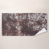 Sehr altes rostes Blech. Metalloberfläche Badehandtuch (Badehandtuch)