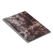 Sehr altes rostes Blech. Metalloberfläche Notizblock (Rechte Seite)