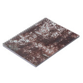 Sehr altes rostes Blech. Metalloberfläche Notizblock (Linke Seite)