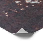 Sehr altes rostes Blech. Metalloberfläche Poster (Ecke)