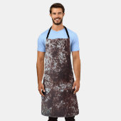 Sehr altes rostes Blech. Metalloberfläche Schürze (Getragen)