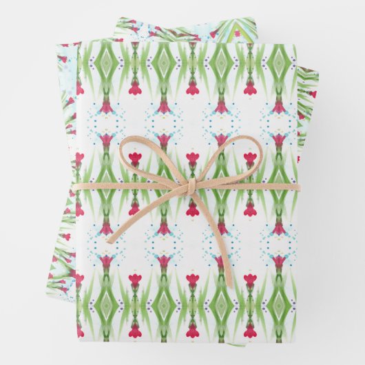 Sehr anschauliche Wasserfarbe Geschenkpapier Set (Beispiel)