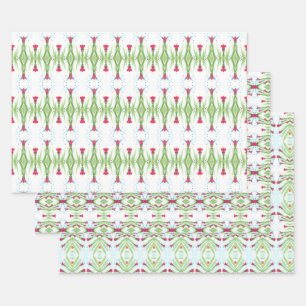 Sehr anschauliche Wasserfarbe Geschenkpapier Set