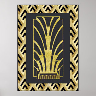 Sehr Art Deco Poster. Poster