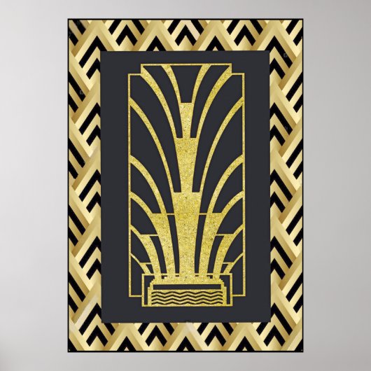 Sehr Art Deco Poster. Poster (Vorne)