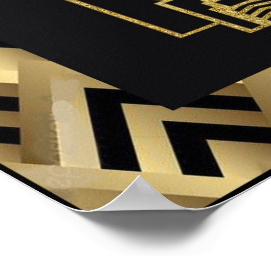 Sehr Art Deco Poster. Poster (Ecke)