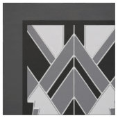 Sehr Art Deco Stoffpanels - Schwarz/Grau Stoff (Muster)