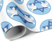 Sehr attraktiv Hanukkah Geschenkpapier (Rolleneckpunkt)