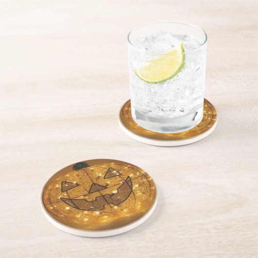 Sehr Beängstigender Halloween Pumpkin-Untersetzer Untersetzer (Seite)