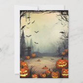 Sehr Beängstigendes Halloween-Party Einladung (Rückseite)